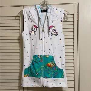 Tokidoki Unicorn Stellina zipper vest hoodie